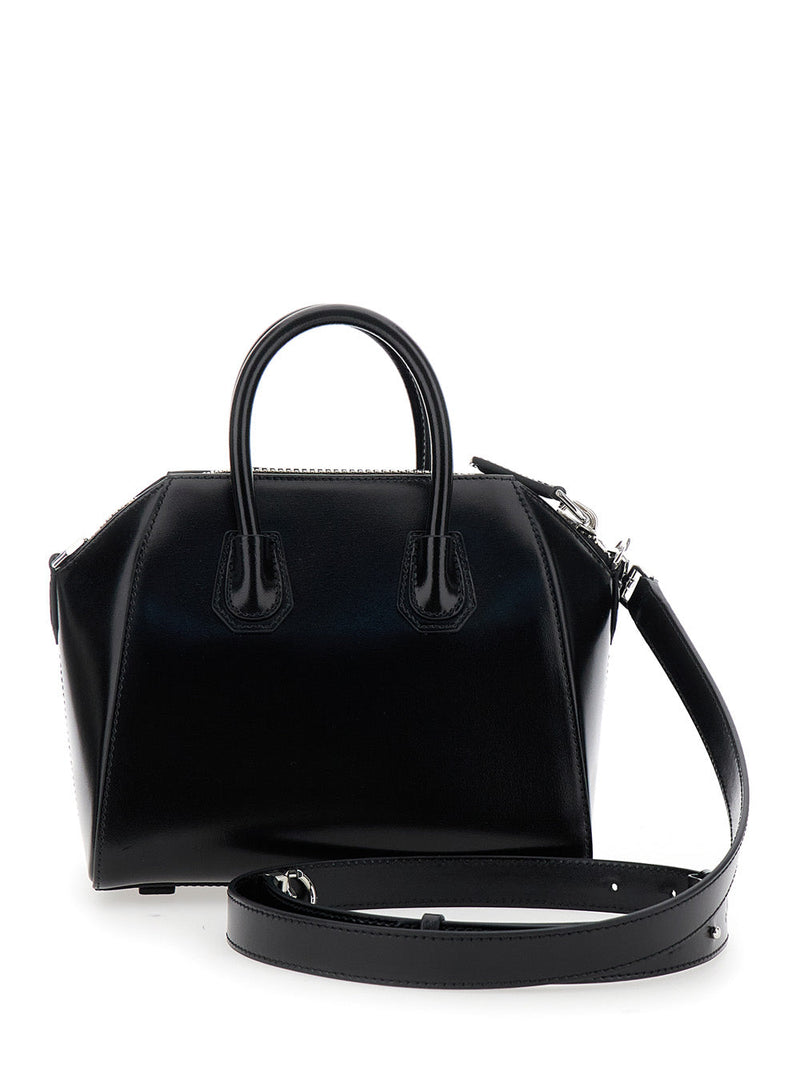 Givenchy Antigona Top Handle Bag — Black Calf Leather