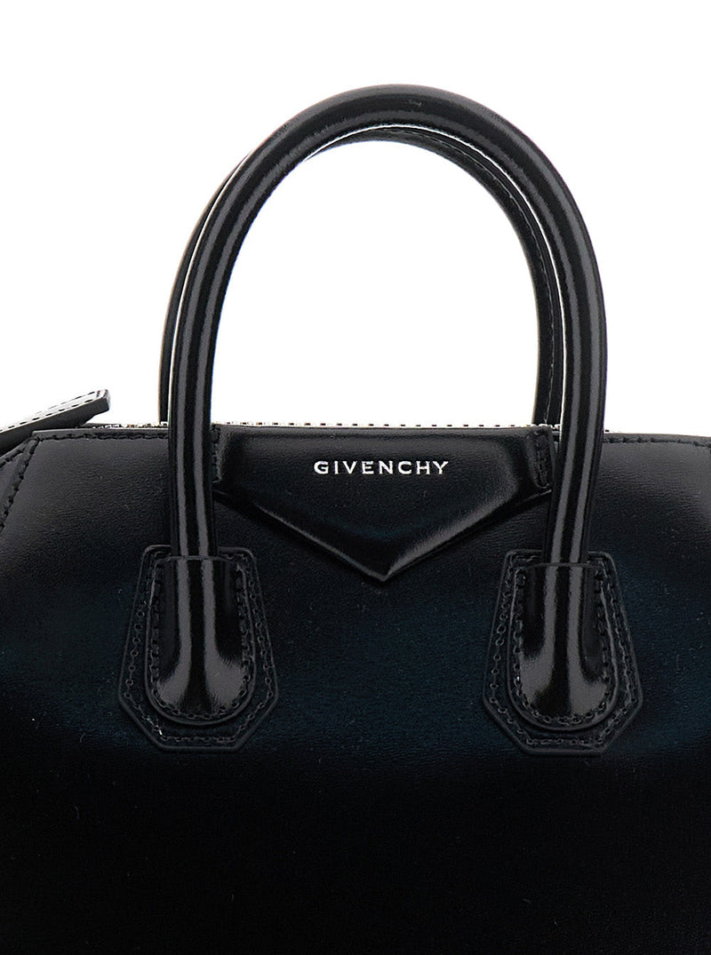 Givenchy Antigona Top Handle Bag — Black Calf Leather