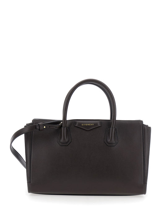 Givenchy Triomphe Top Handle Bag — Brown Calfskin