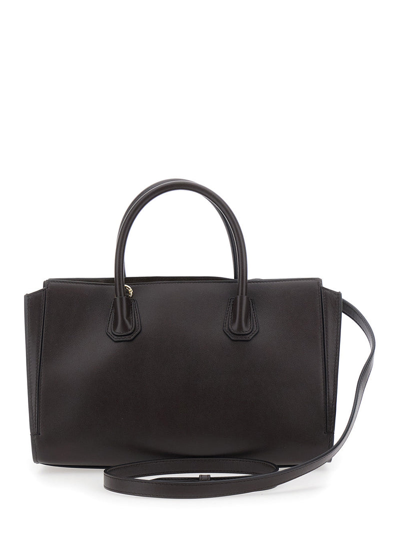 Givenchy Triomphe Top Handle Bag — Brown Calfskin