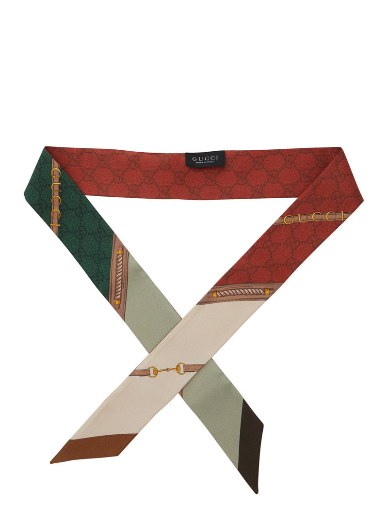 Gucci Silk Scarf — Green Scarfs