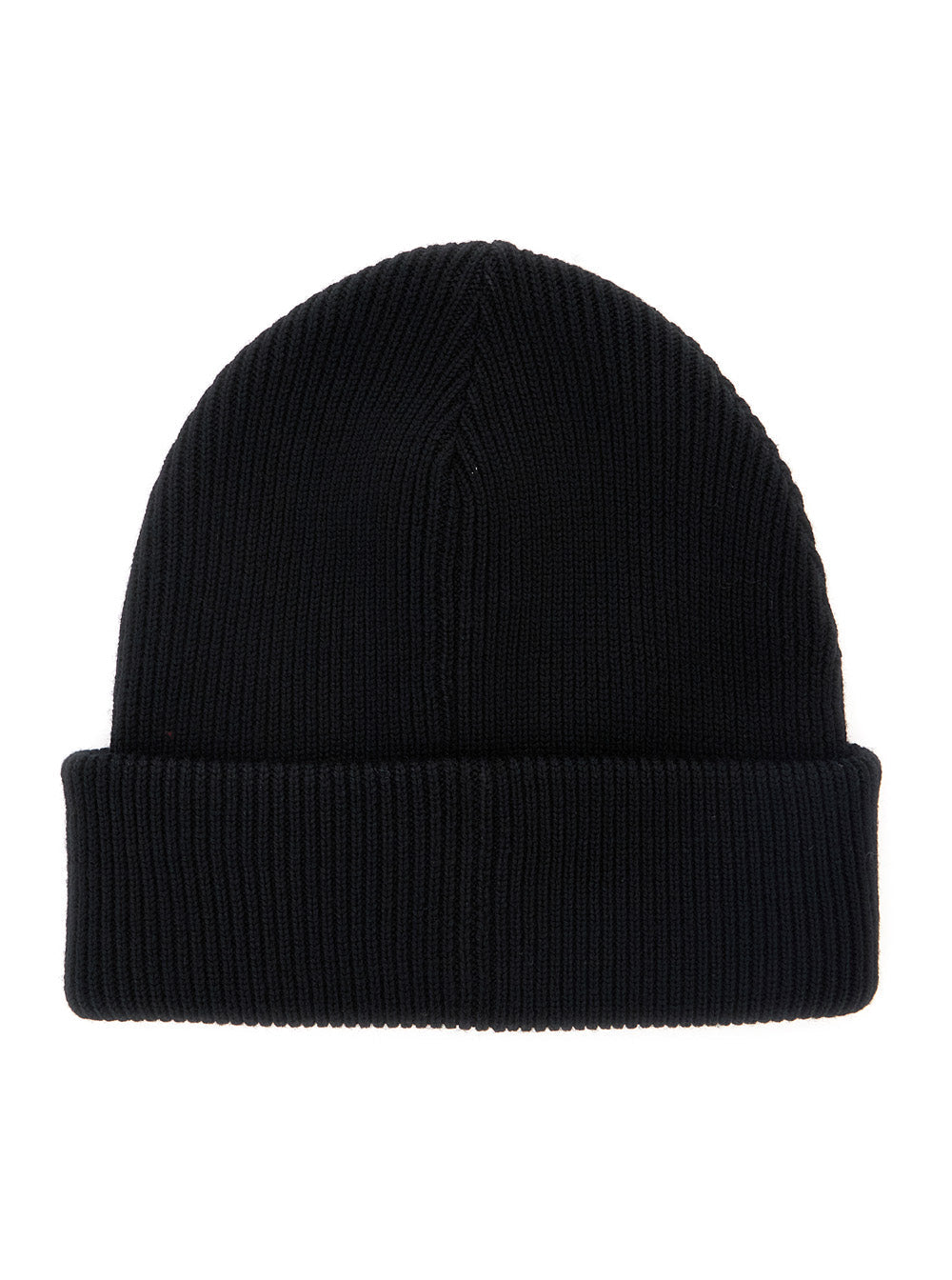 Gucci 834192 Wool Ribbed Knit Beanie — Black Beanies