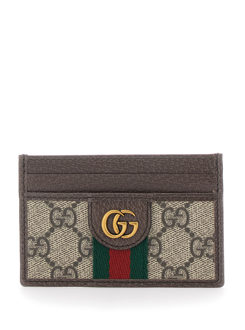 Gucci Ophidia Card Case — Beige Polyurethane Cases
