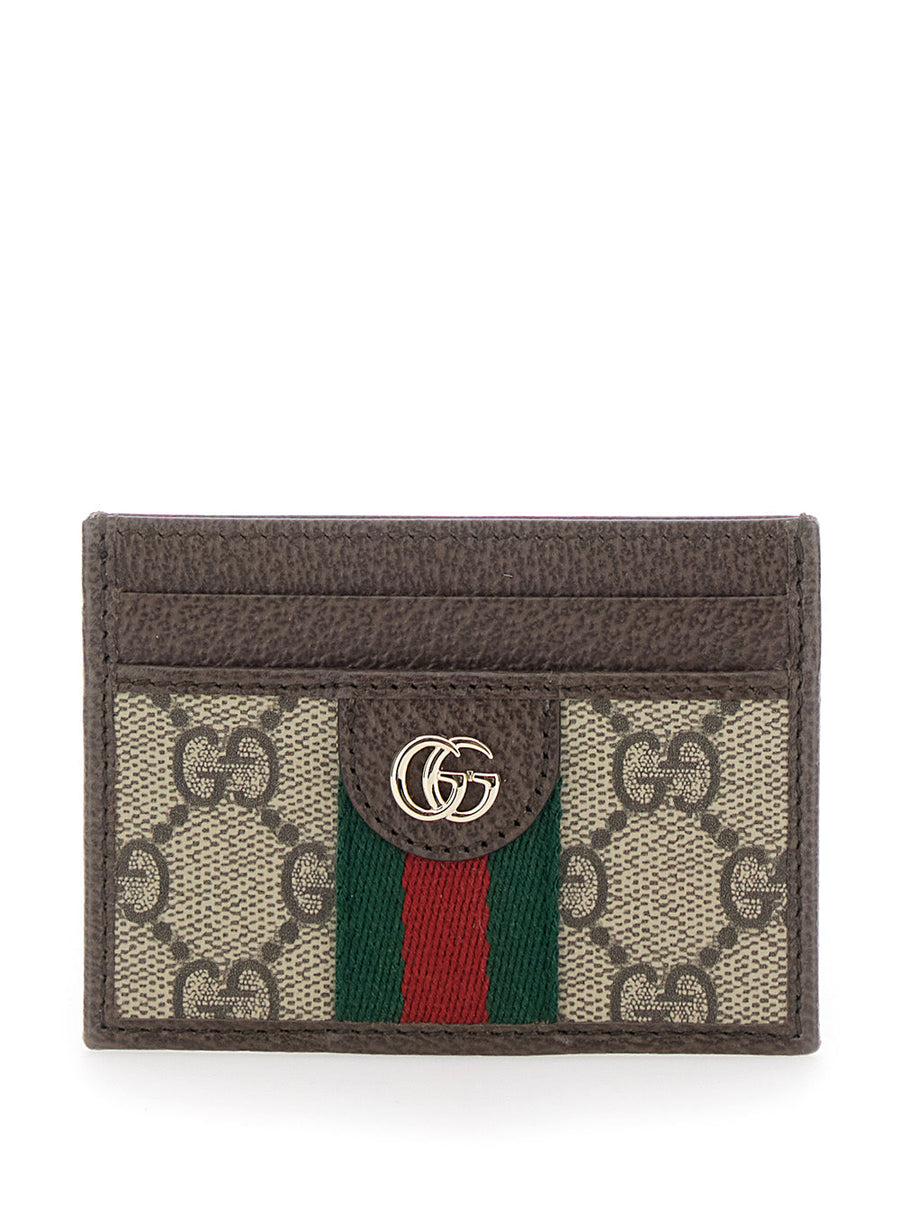 Gucci Ophidia Card Case — Beige Polyurethane Cases