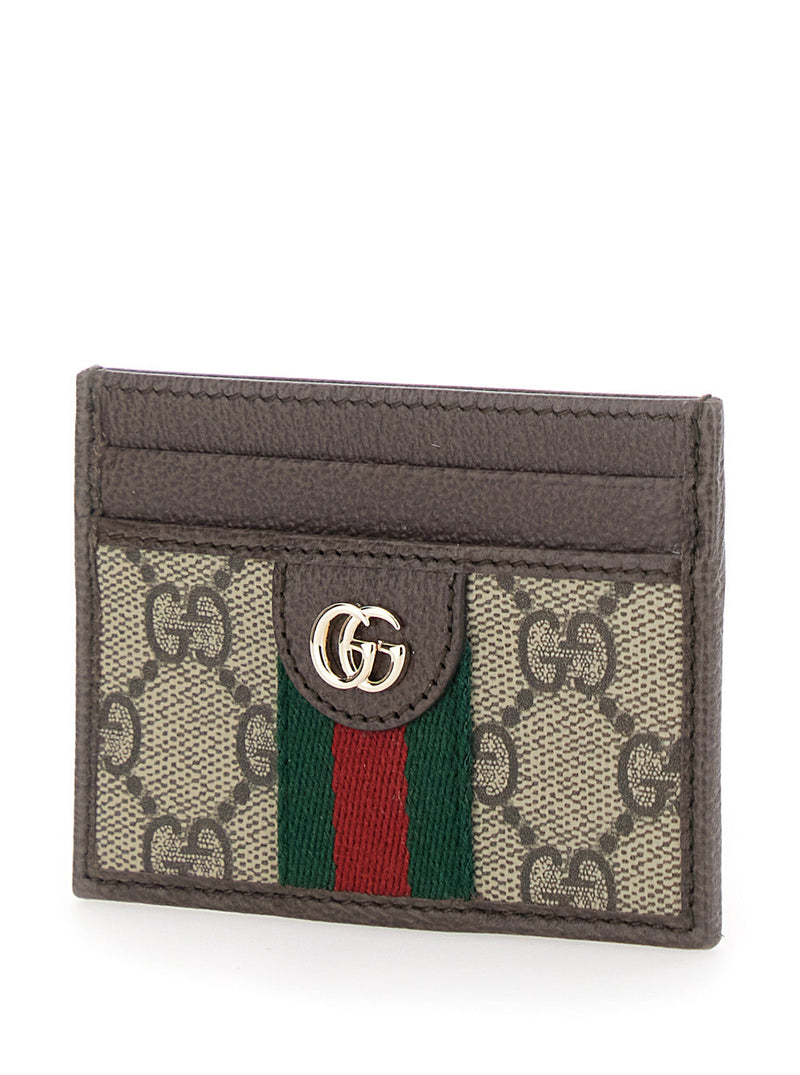 Gucci Ophidia Card Case — Beige Polyurethane Cases