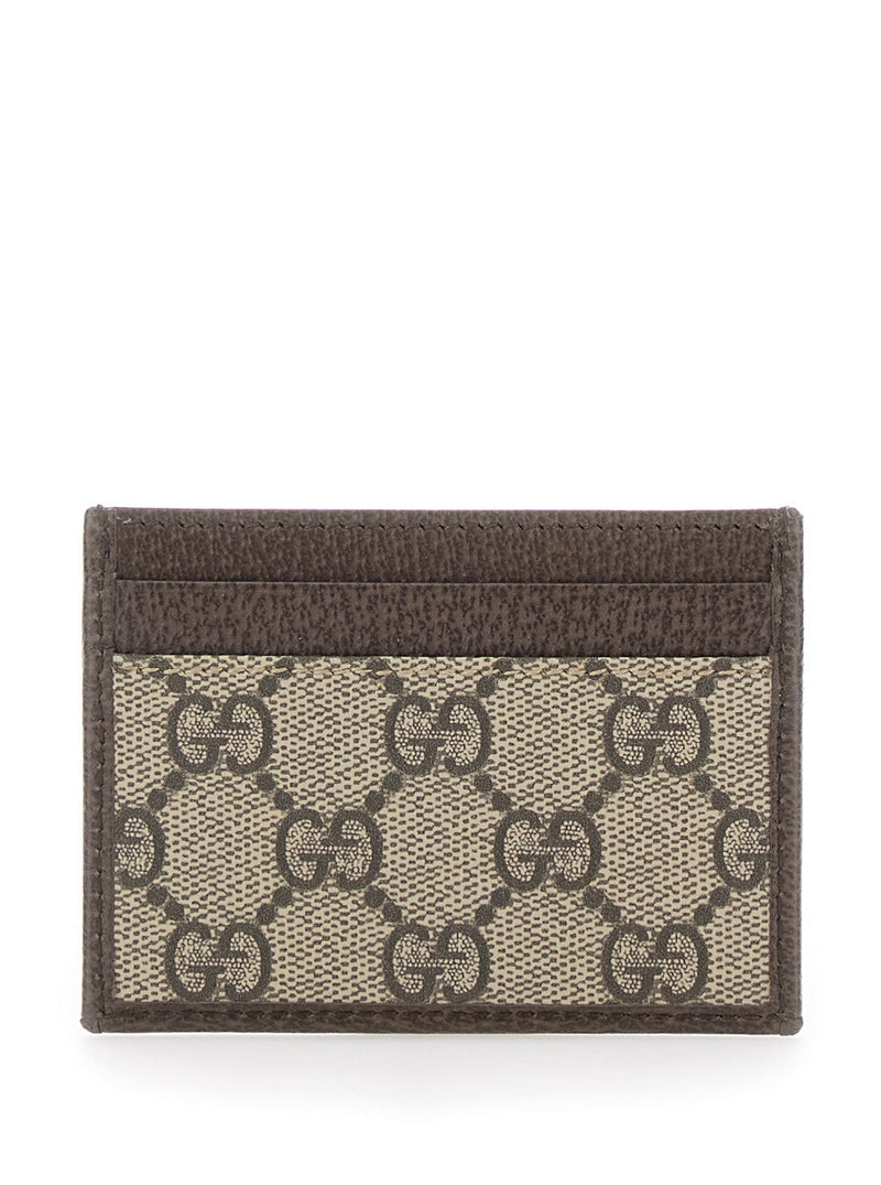 Gucci Ophidia Card Case — Beige Polyurethane Cases