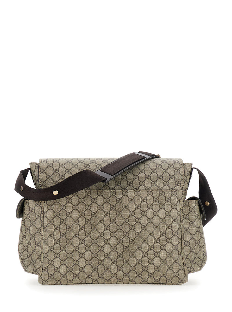 Gucci Gg Canvas Crossbody Bag — Beige
