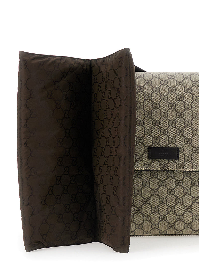 Gucci Gg Canvas Crossbody Bag — Beige