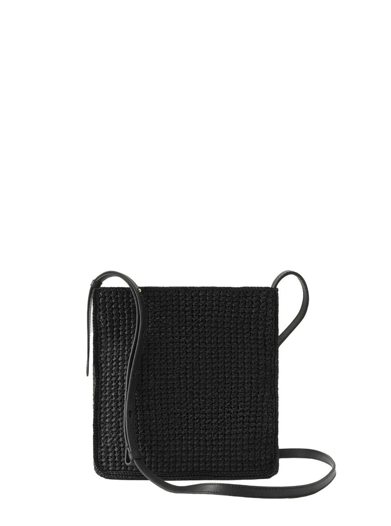 Helen Kaminski Neja Ns Sac Crossbody Bag — Gray Raffia