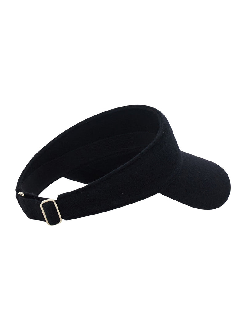 Helen Kaminski Hat52106 Visor — Black Wool Visors