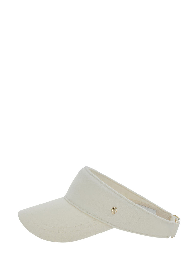 Helen Kaminski Hat52106 Visor — White Wool Visors