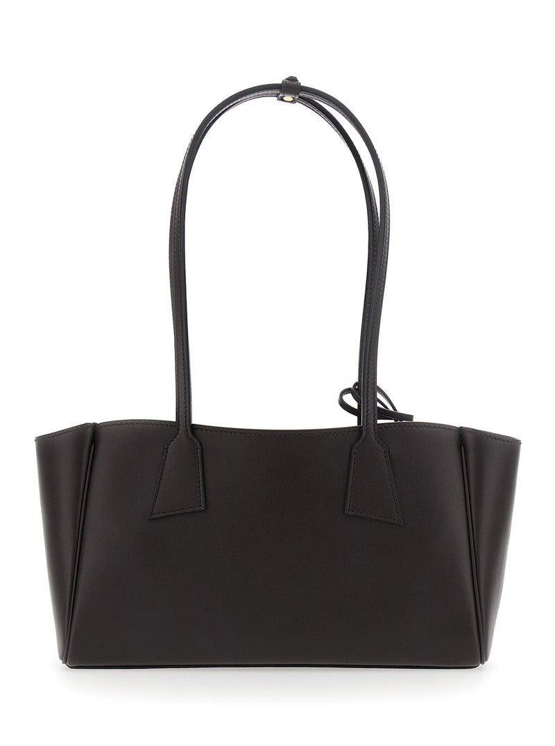 Hidesins Structured Leather Shoulder Bag — Brown