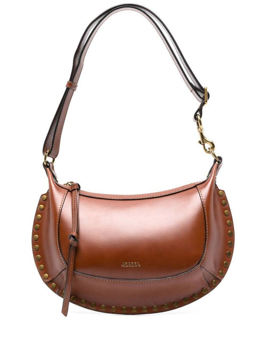 Isabel Marant Oskan Moon Shoulder Bag — Brown Leather
