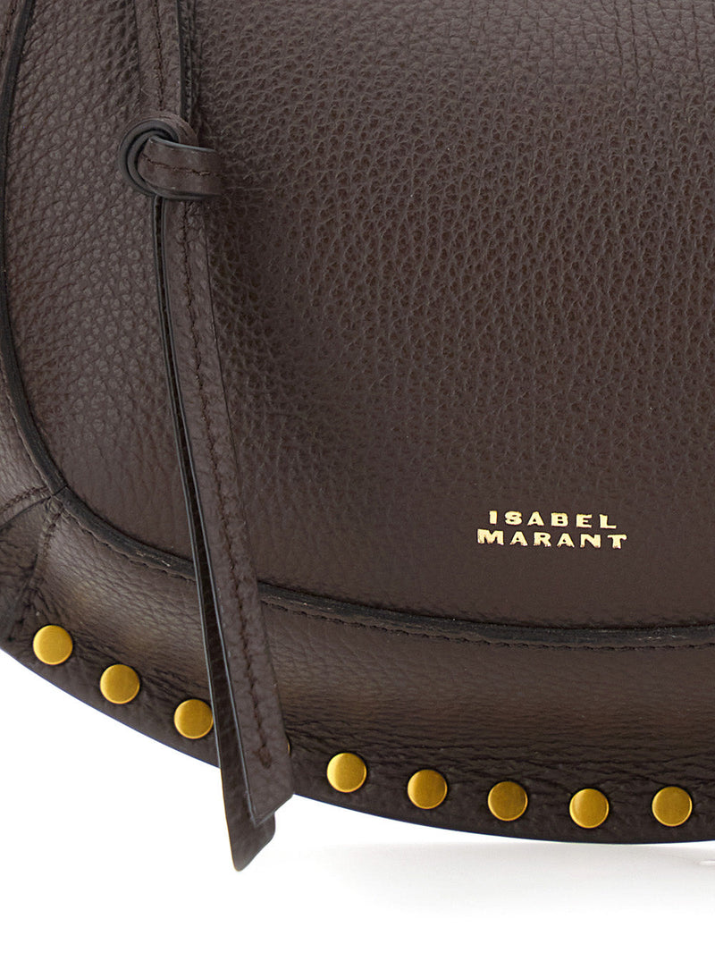Isabel Marant Crossbody Bag — Brown Leather And Technical Fabric