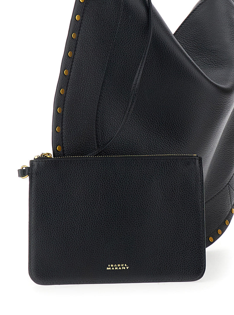 Isabel Marant Oskan Hobo Bag — Black Leather