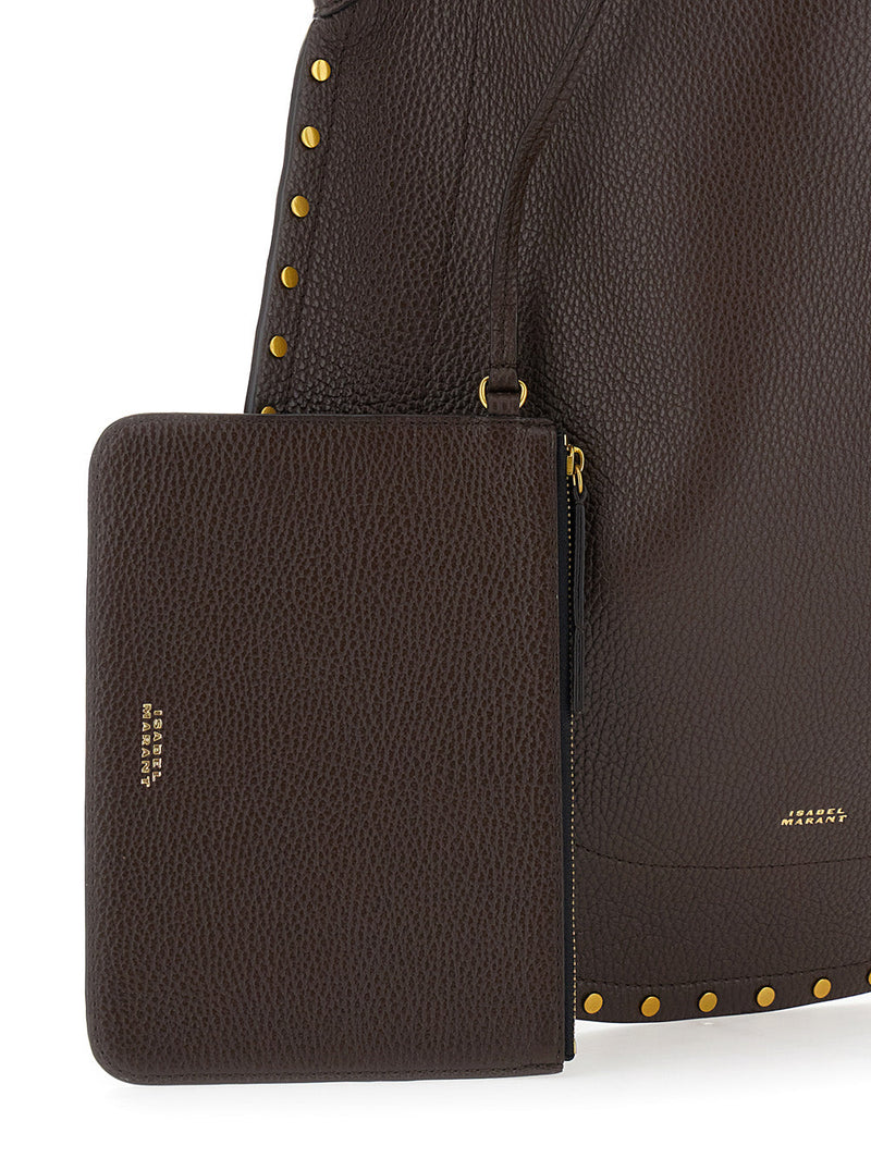Isabel Marant Oskan Hobo Bag — Brown Leather