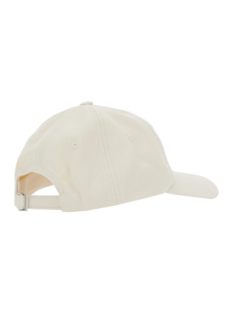 Jacquemus Acu00670aw0 Baseball Cap — White Cotton Caps