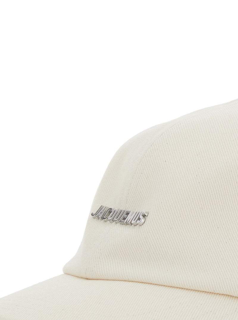 Jacquemus Acu00670aw0 Baseball Cap — White Cotton Caps