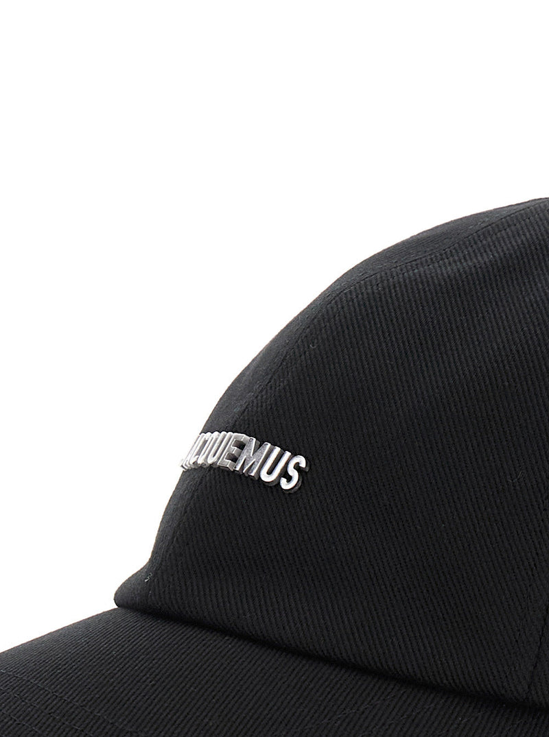 Jacquemus Acu00670aw0 Baseball Cap — Black Cotton Caps
