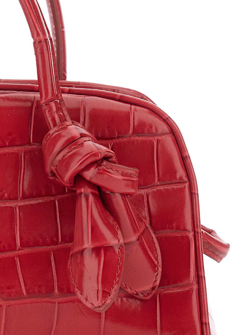 Jacquemus Top Handle Bag — Red Calf Leather