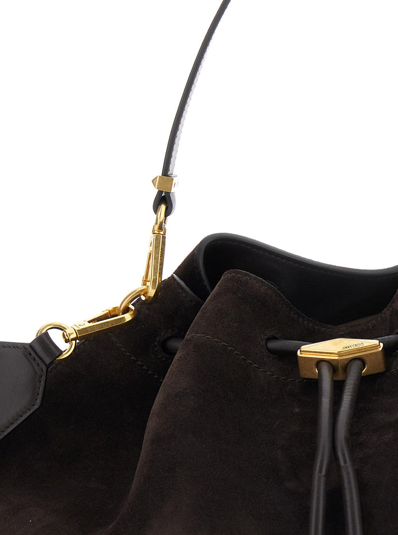 Jimmy Choo Bon Shoulder Bag — Brown Calf Leather