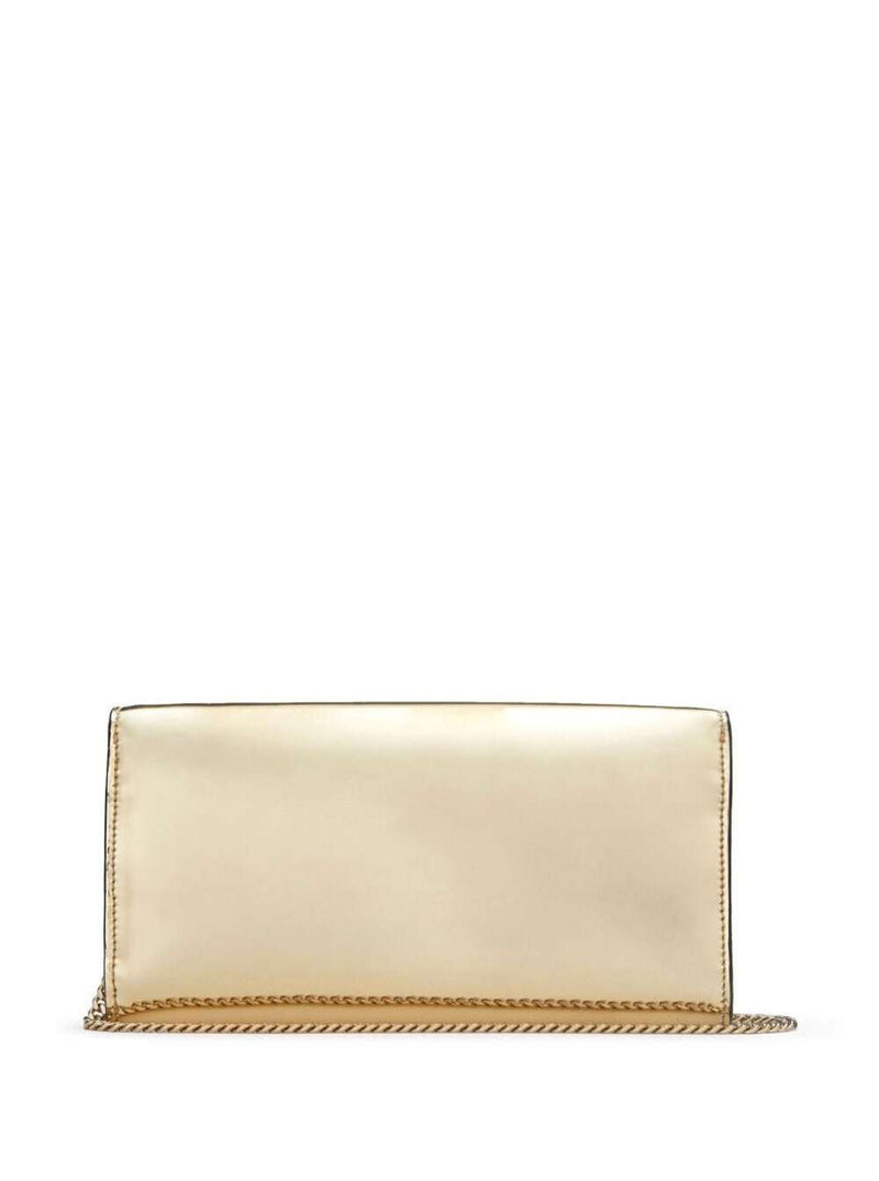 Jimmy Choo Emmie Clutch — Gold Fabric