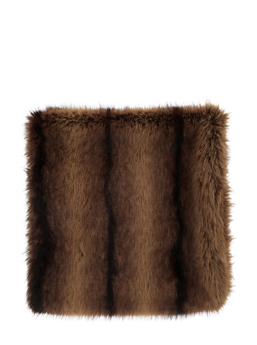 Leplain Eco-Fur Scarf — Brown Scarfs