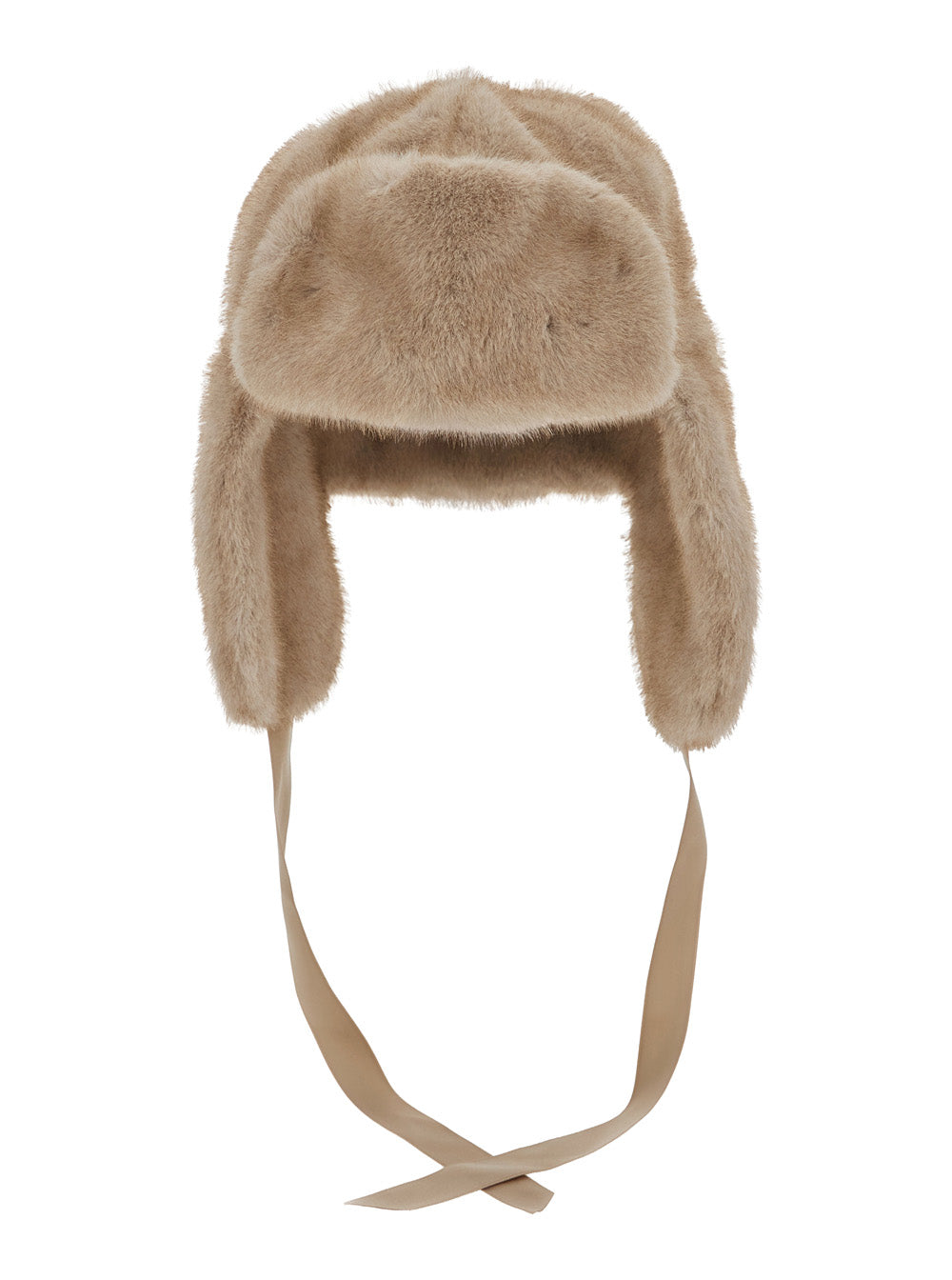 Leplain Ylvam Fur Winter Hat — Beige