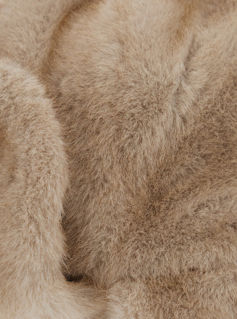 Leplain Ylvam Fur Winter Hat — Beige