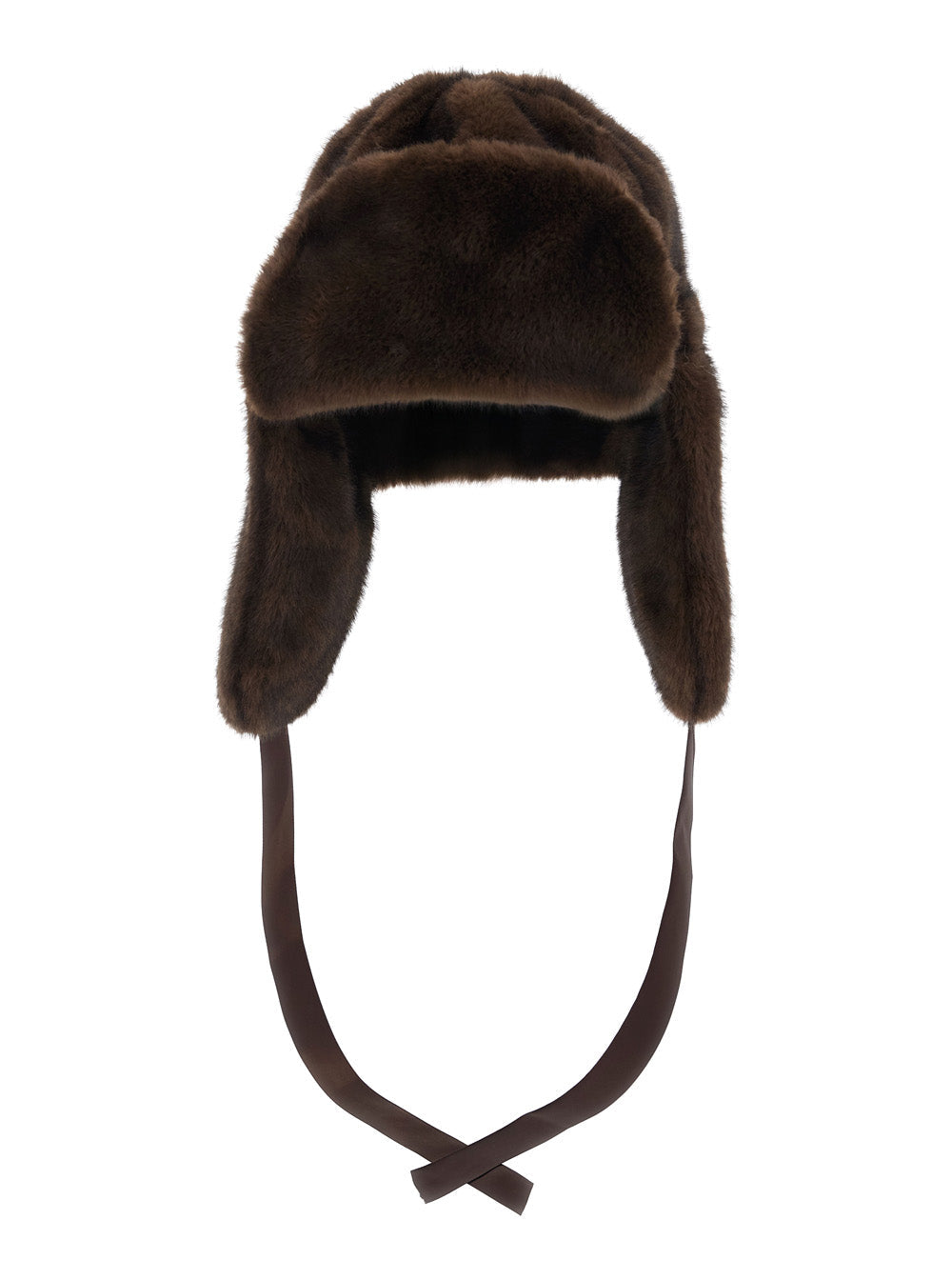 Leplain Ylvam Fur Trapper Winter Hat — Brown