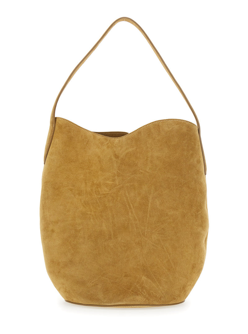 Liffner Suede Leather Shoulder Bag — Brown Cow