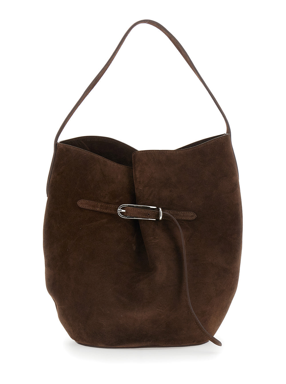 Liffner Suede Leather Shoulder Bag — Brown Cow