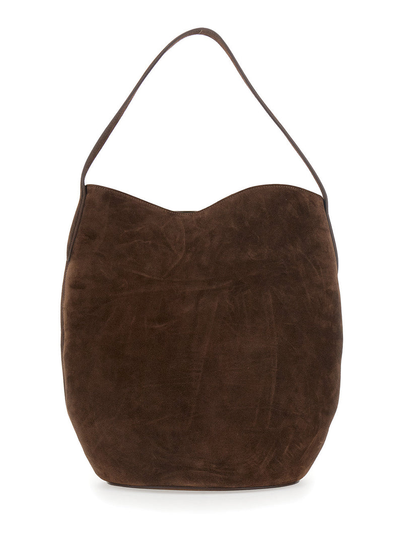 Liffner Suede Leather Shoulder Bag — Brown Cow