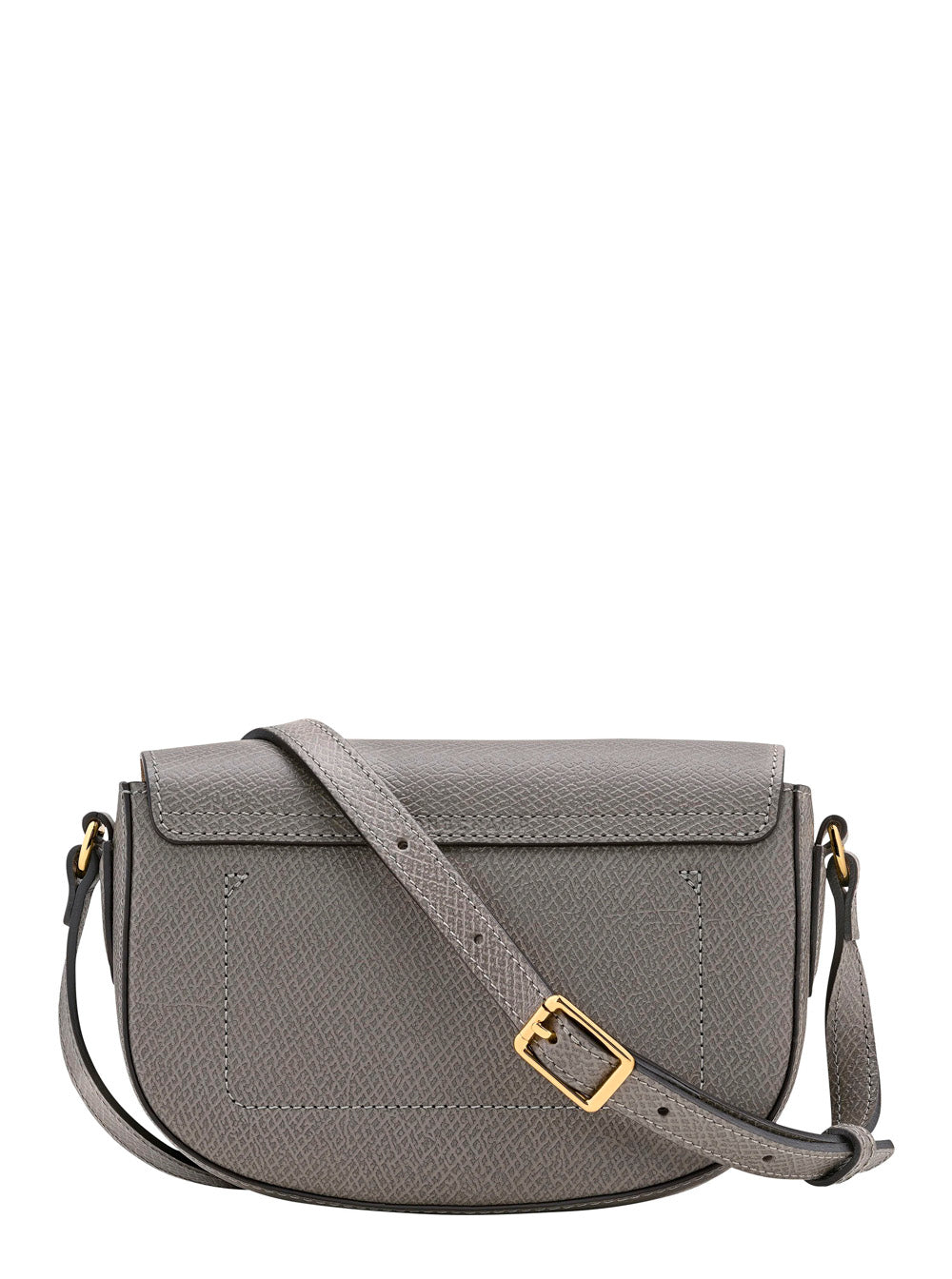 Longchamp Crossbody Bag — Gray Calfskin