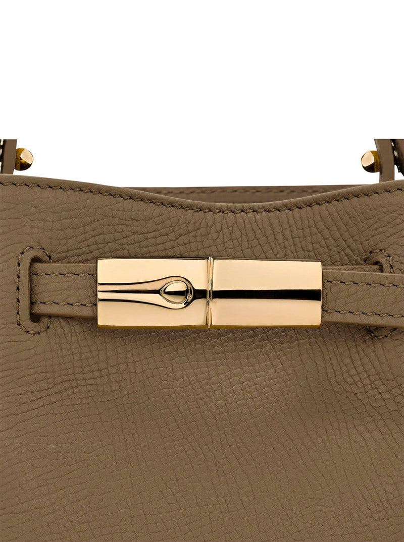 Longchamp Calf Leather Shoulder Bag — Green