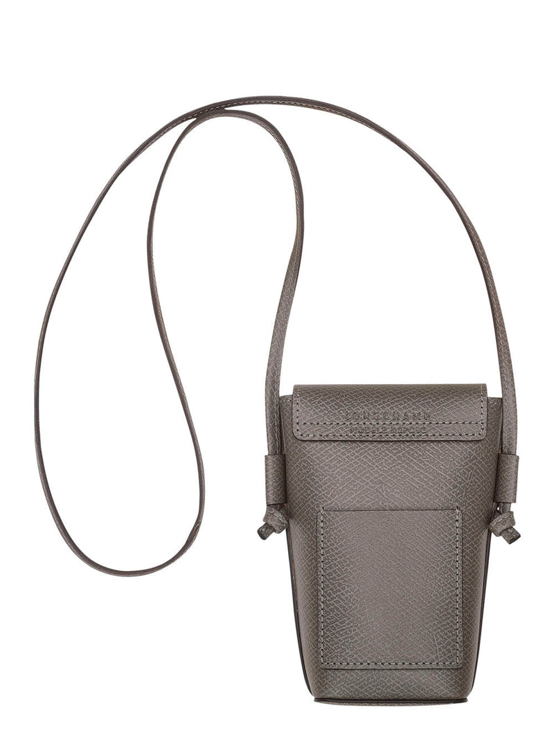 Longchamp Calf Leather Mini Bag — Gray