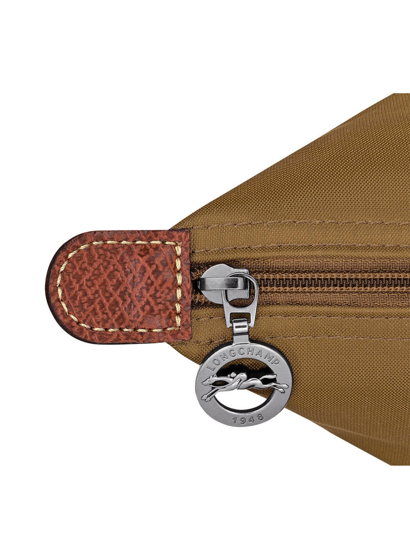 Longchamp Leather-Trimmed Polyamide Shoulder Bag — Brown