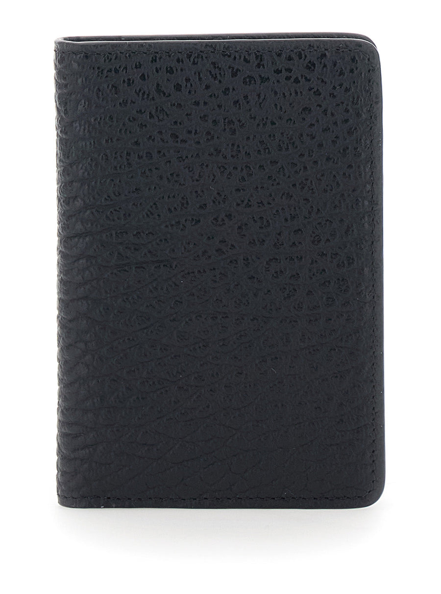 Maison Margiela Calf Leather Four-Stitch Wallet — Black
