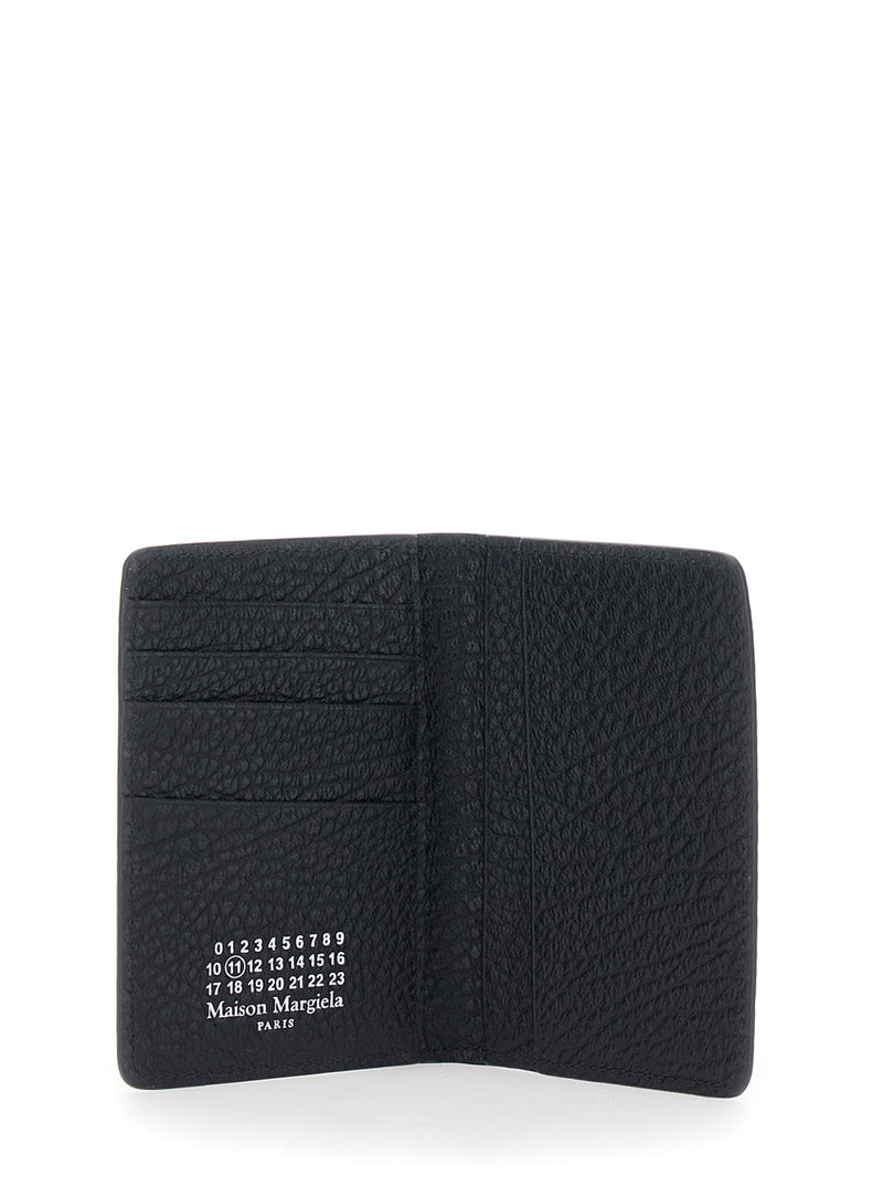 Maison Margiela Calf Leather Four-Stitch Wallet — Black