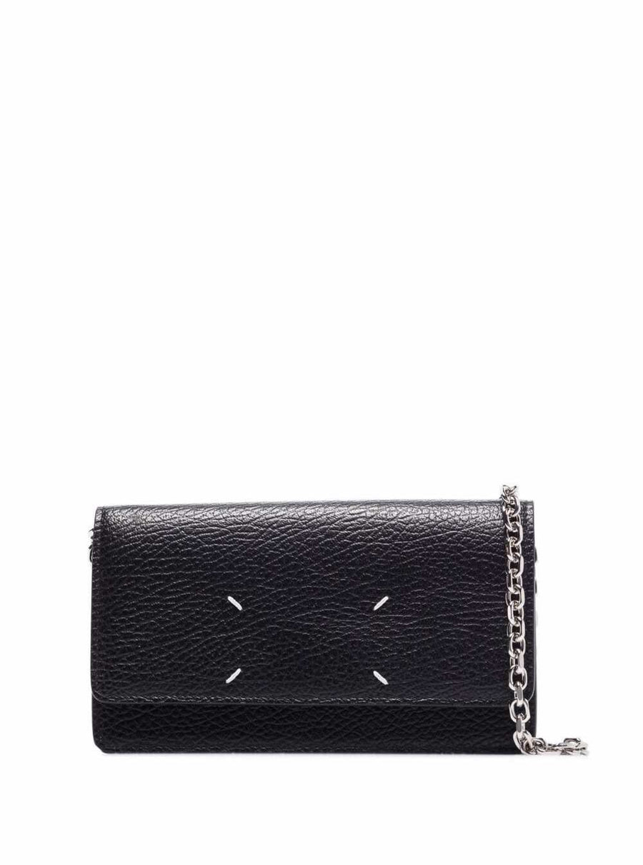Maison Margiela Grained Calf Leather Wallet — Black