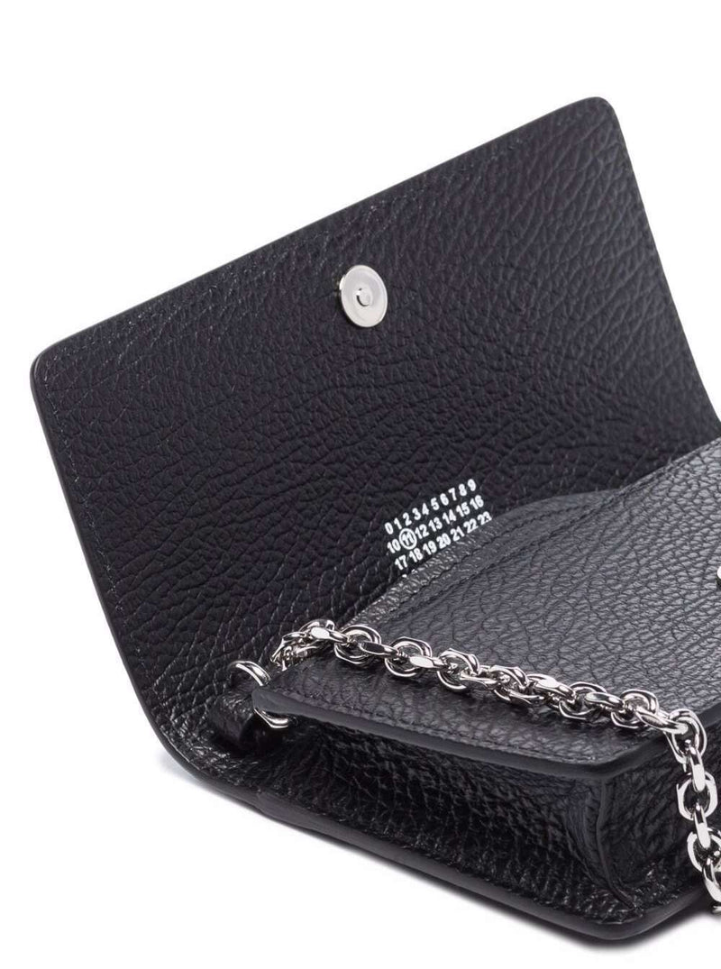Maison Margiela Grained Calf Leather Wallet — Black