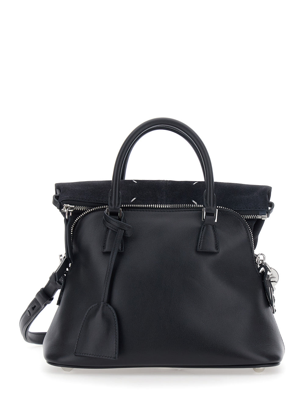 Maison Margiela Smooth Calf Leather Top Handle Bag — Black