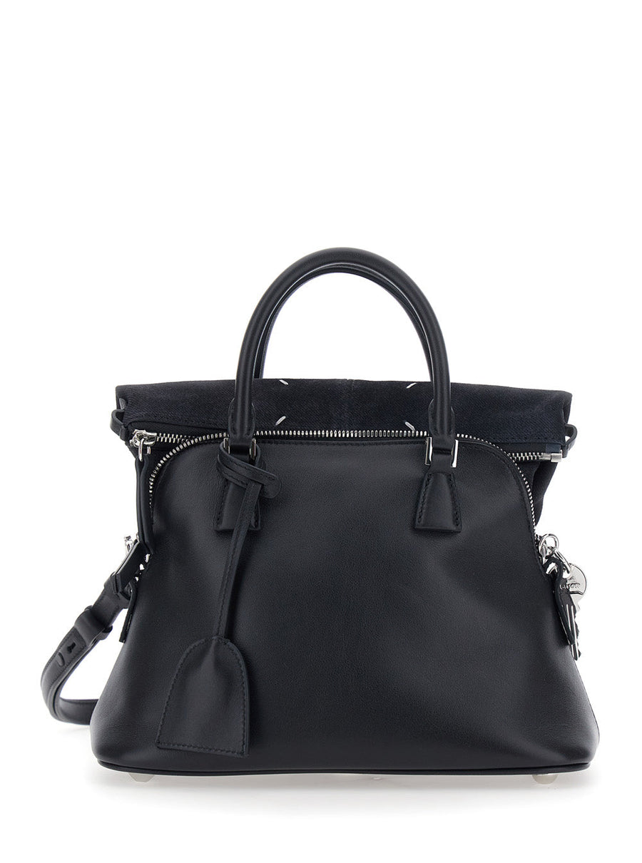 Maison Margiela Smooth Calf Leather Top Handle Bag — Black