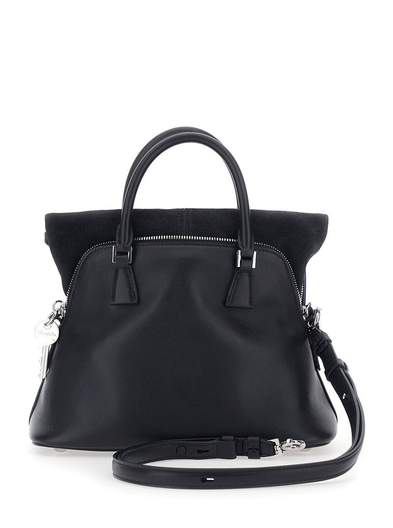 Maison Margiela Smooth Calf Leather Top Handle Bag — Black
