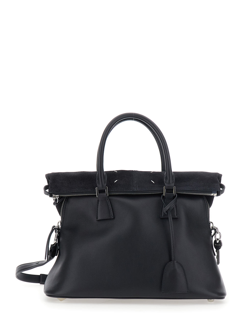 Maison Margiela Calf Leather Crossbody Bag — Black