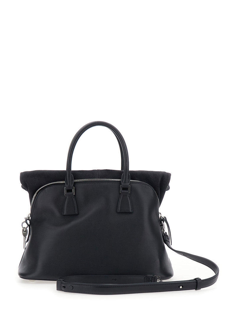 Maison Margiela Calf Leather Crossbody Bag — Black