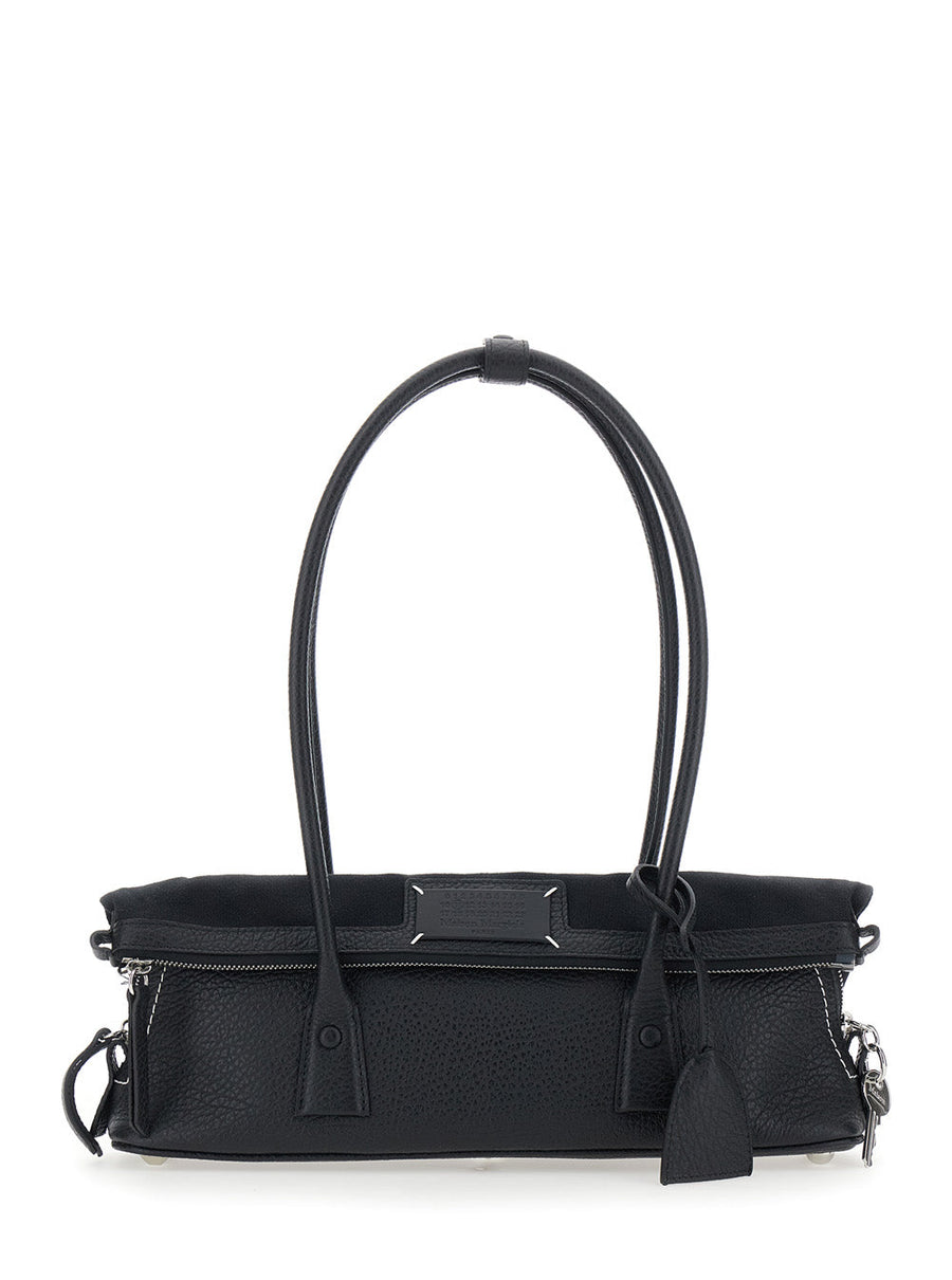 Maison Margiela Calf Leather Shoulder Bag — Black
