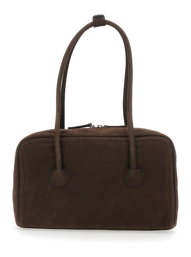 Margesherwood Soft Leather Shoulder Bag — Brown Cow