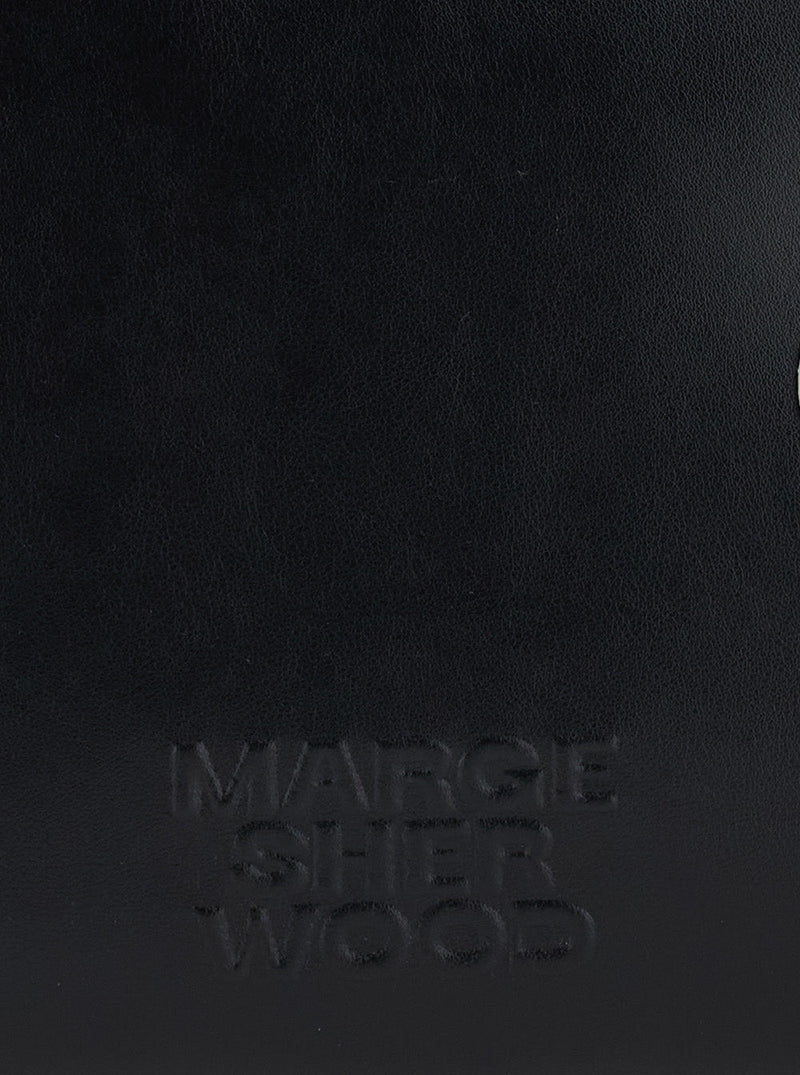 Margesherwood Cow Leather Shoulder Bag — Black