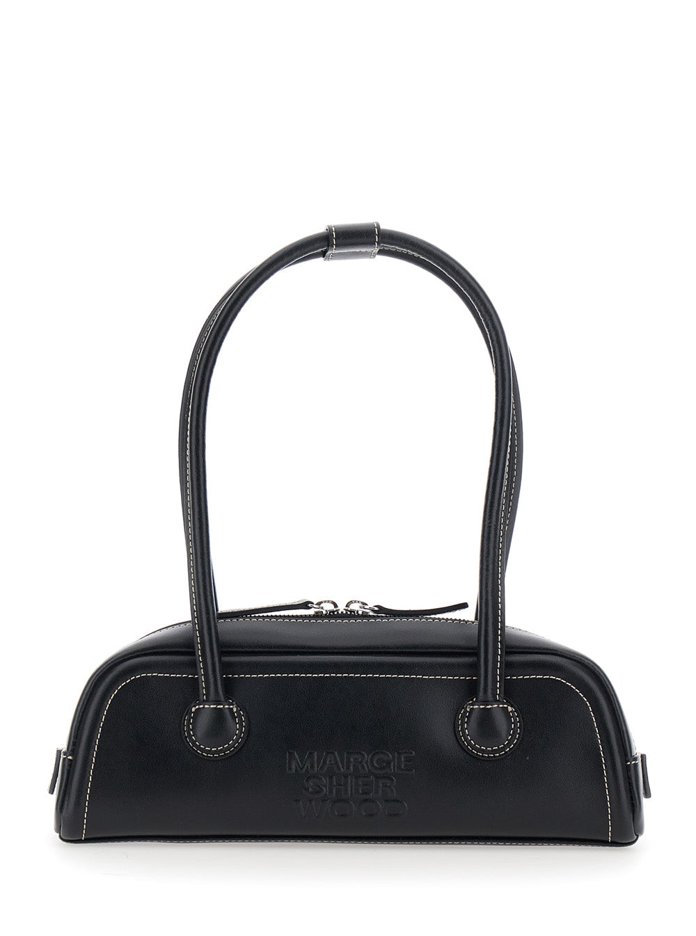 Margesherwood Shoulder Bag — Black Cow Leather
